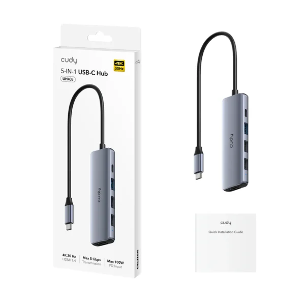 5-In-1 HDMI 4K USB-C Hub | UH405 - Image 2